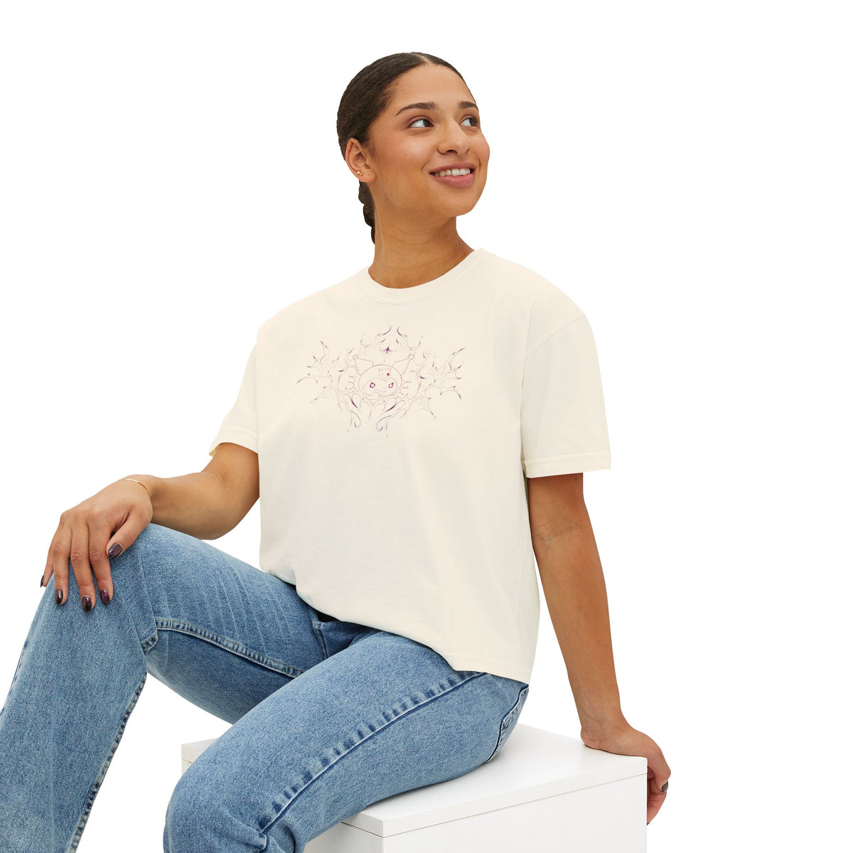 Pink Tribal Sun Mandala Women's Tee | Center Chest Graphic