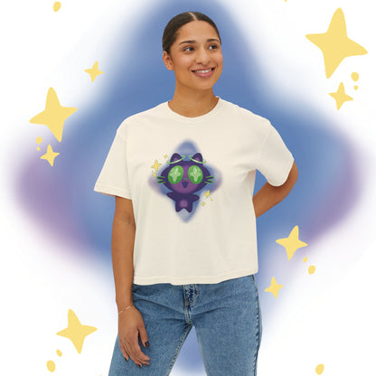 XiNi the Cosmic Cat Boxy Tee | Magical Cat Graphic Tee