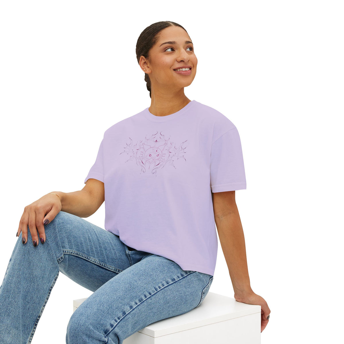 Pink Tribal Sun Mandala Women's Tee | Center Chest Graphic