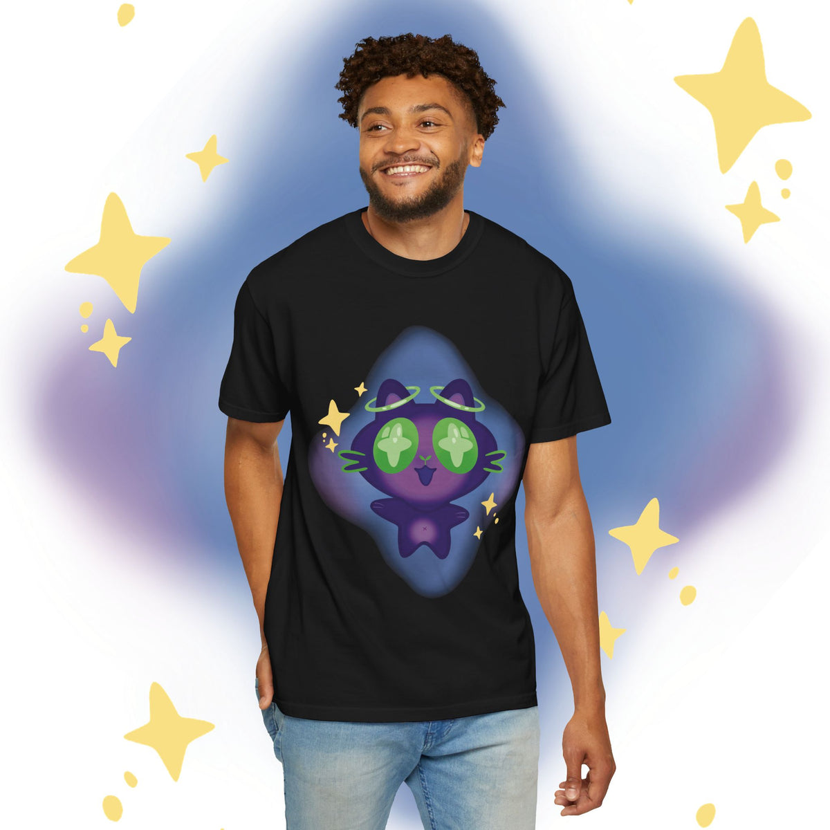 XiNi the Cosmic Cat T-Shirt — Cute Magical Cat Graphic Tee