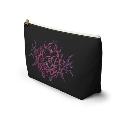 Flaming Yin Yang Accessory Pouch