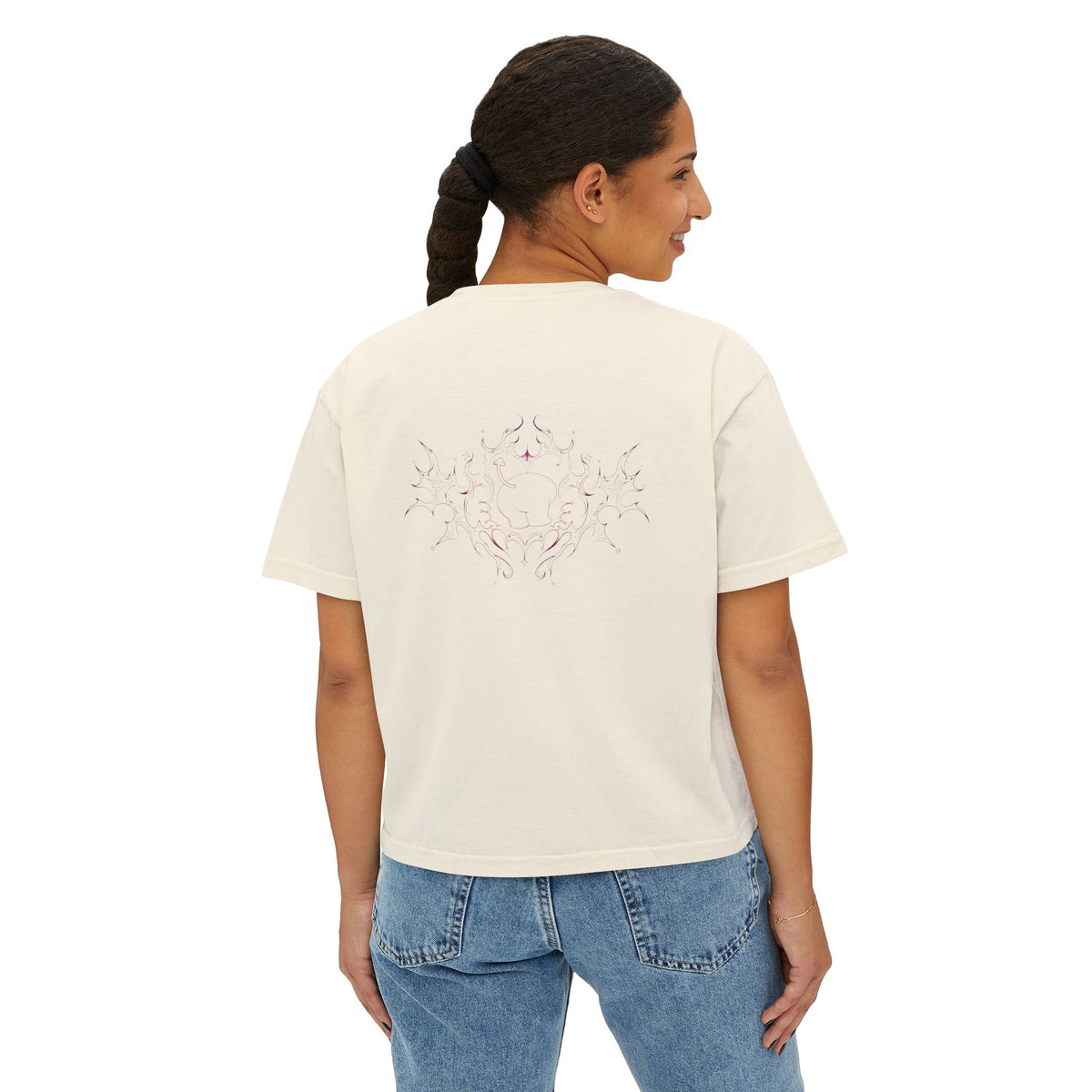 Pink Tribal Sun Mandala Women's Tee | Center Chest Graphic