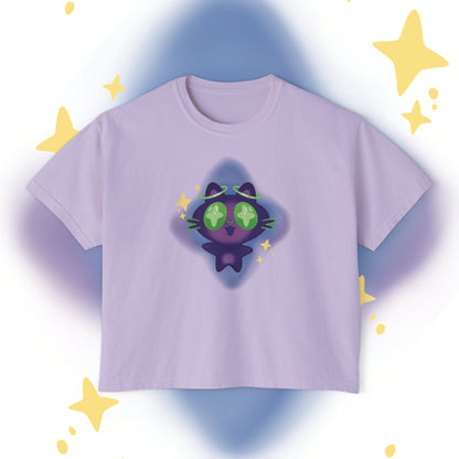 XiNi the Cosmic Cat Boxy Tee | Magical Cat Graphic Tee