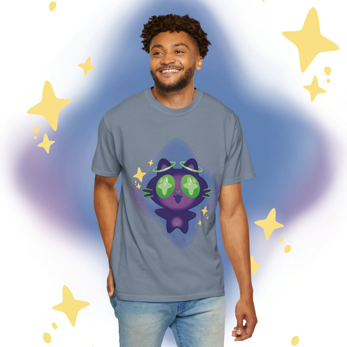 XiNi the Cosmic Cat T-Shirt — Cute Magical Cat Graphic Tee