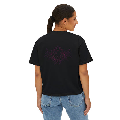 Pink Tribal Sun Mandala Women's Tee | Center Chest Graphic