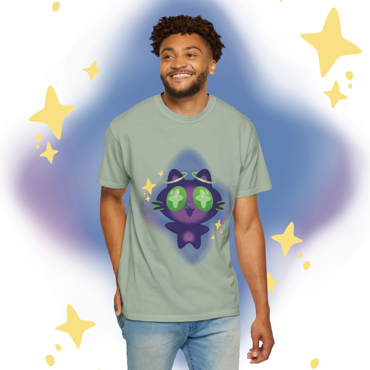 XiNi the Cosmic Cat T-Shirt — Cute Magical Cat Graphic Tee