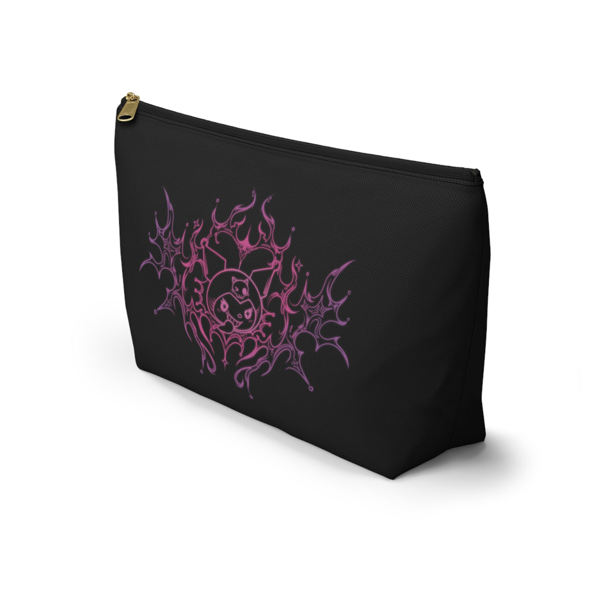 Flaming Yin Yang Accessory Pouch