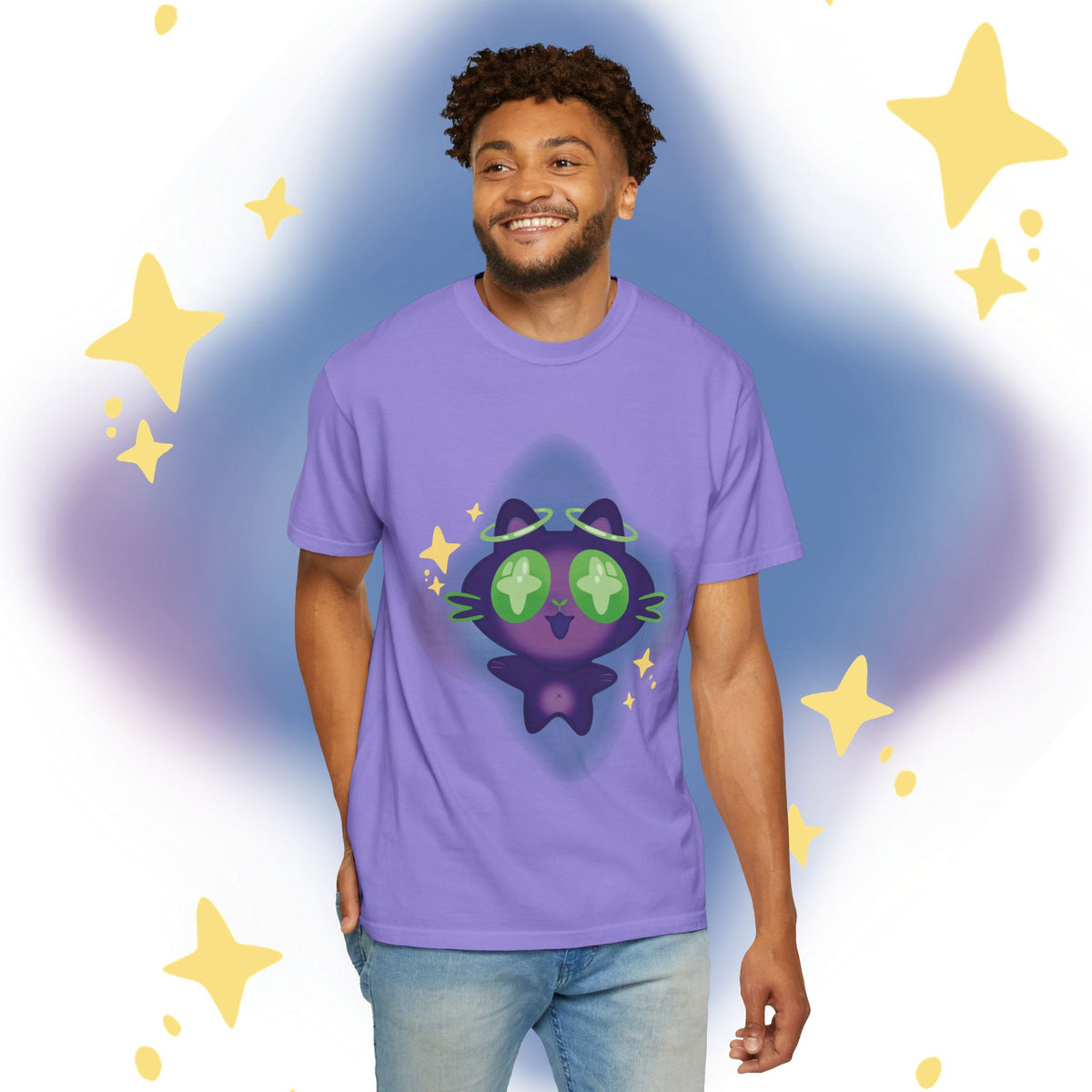 XiNi the Cosmic Cat T-Shirt — Cute Magical Cat Graphic Tee