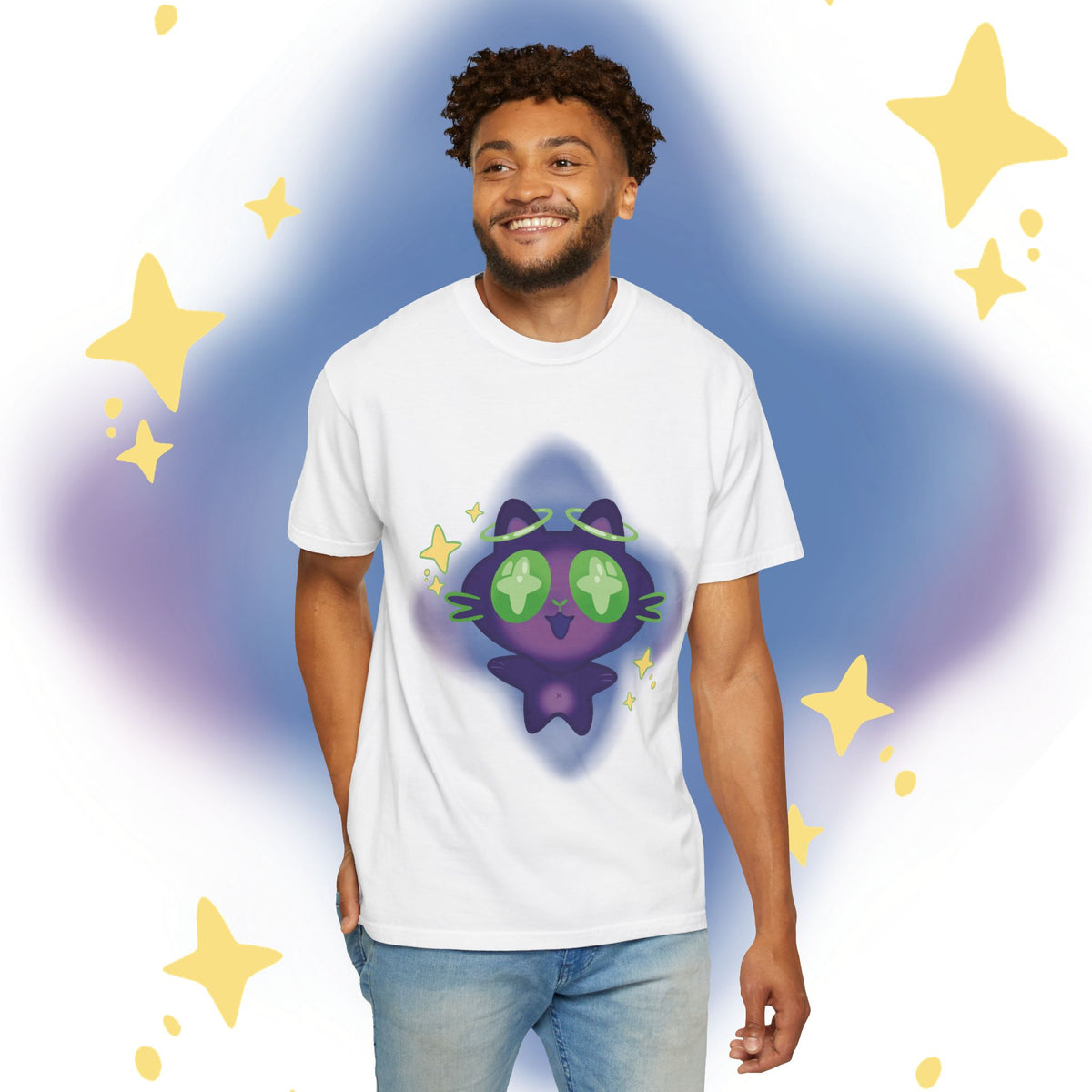 XiNi the Cosmic Cat T-Shirt — Cute Magical Cat Graphic Tee