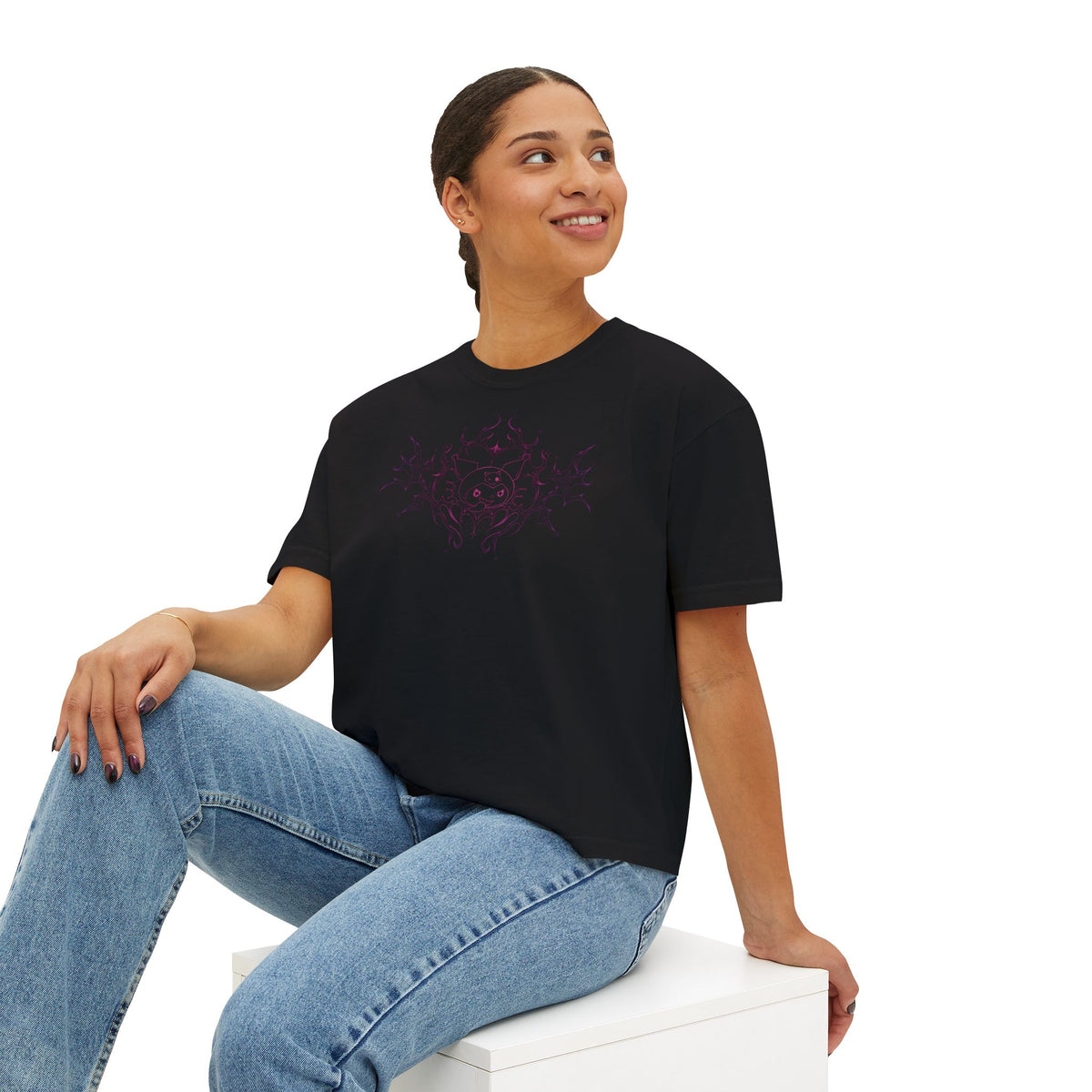 Pink Tribal Sun Mandala Women's Tee | Center Chest Graphic