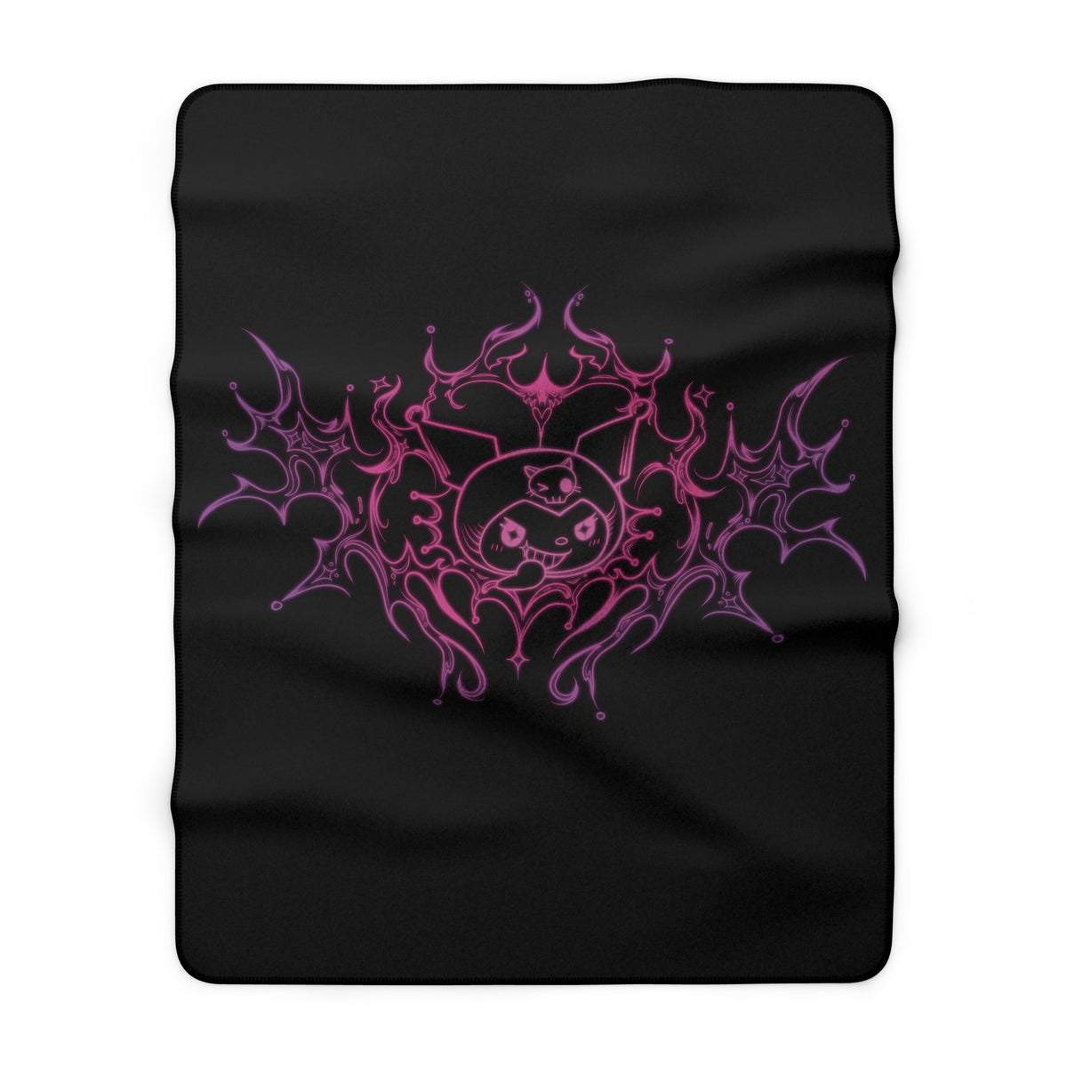 Pink Tribal Skull Mandala Sherpa Blanket | Gothic Flame Design