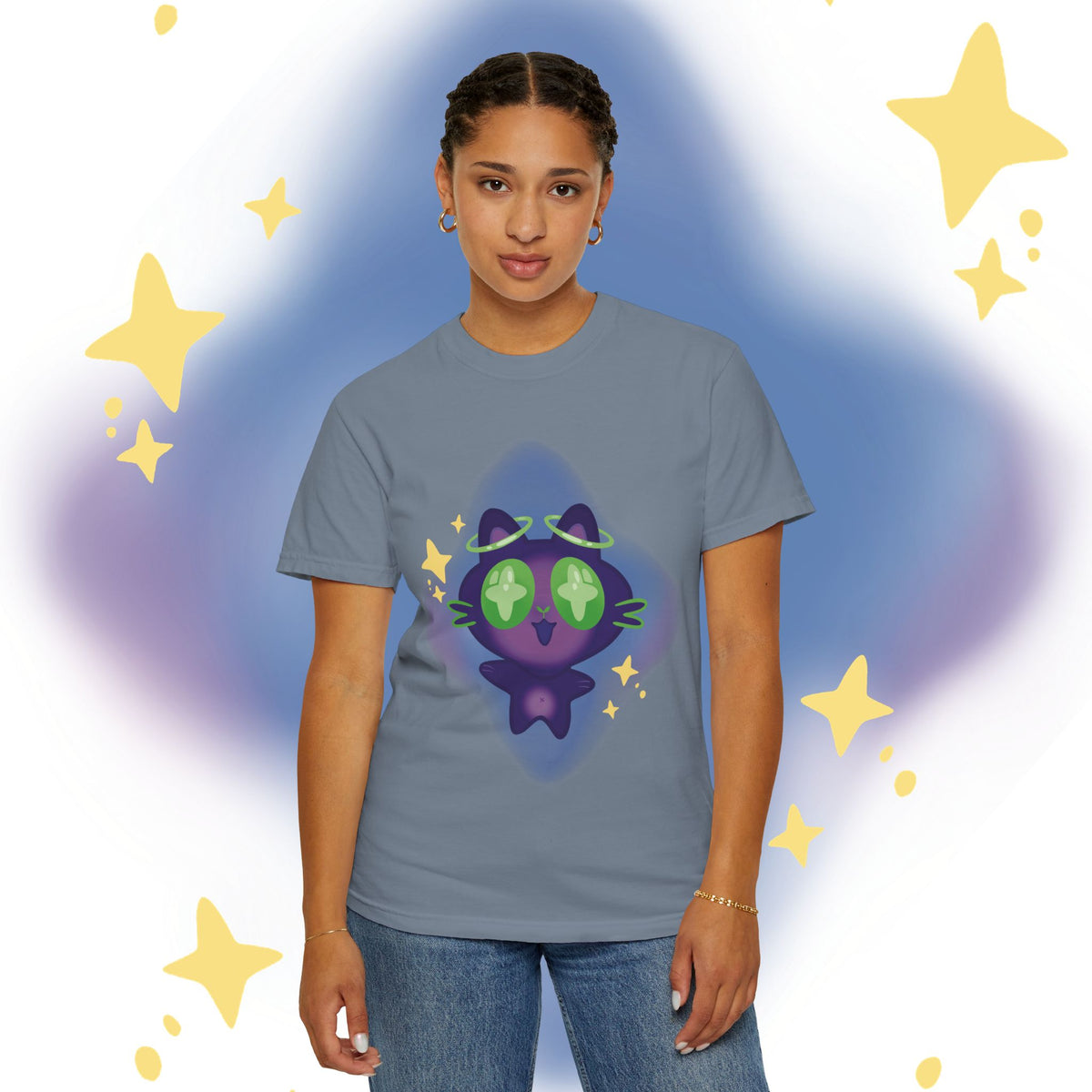 XiNi the Cosmic Cat T-Shirt — Cute Magical Cat Graphic Tee