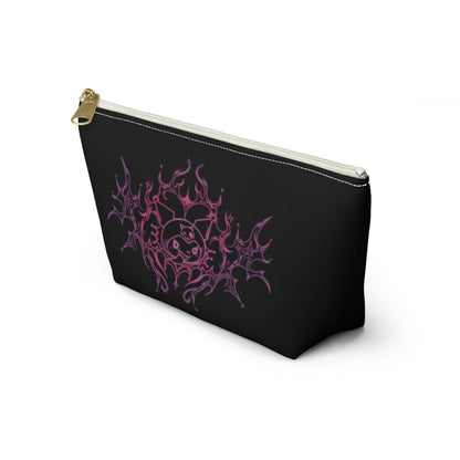 Flaming Yin Yang Accessory Pouch