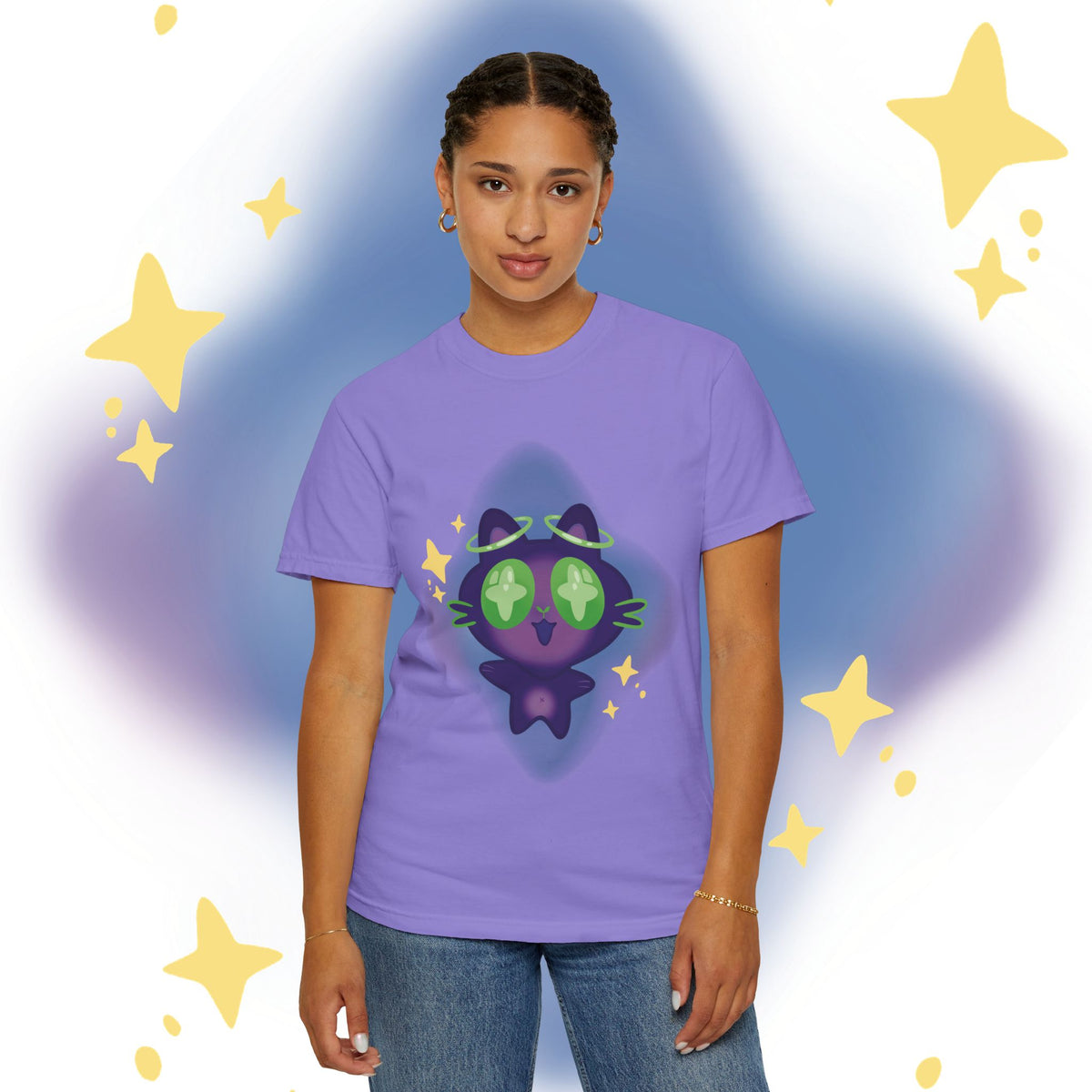 XiNi the Cosmic Cat T-Shirt — Cute Magical Cat Graphic Tee